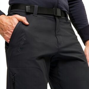 Maier Sports Herren Hose Naturno Lang Schwarz – wasserabweisend-0