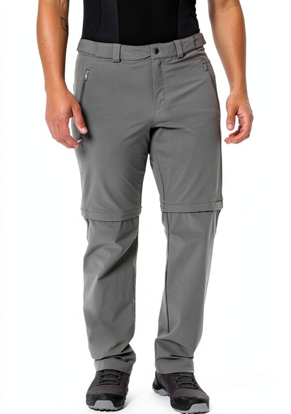 VAUDE Men's Farley Stretch T-Zip Pants III, Bequeme Herren Trekkinghose mit Zip-Off-Funktion, schnell zur Bermuda abzippar, strapazierfähig, schnelltrocknend & elastisch, umweltfreundlich hergestellt-1