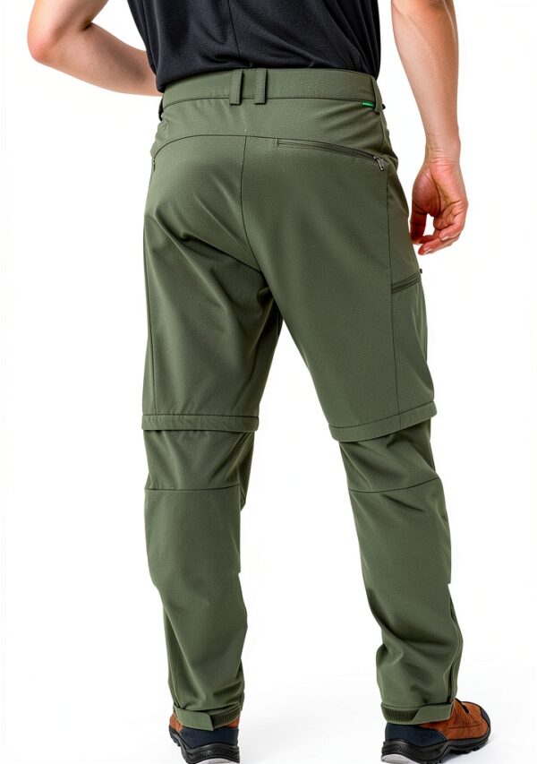 VAUDE Men's Farley Stretch T-Zip Pants III, Bequeme Herren Trekkinghose mit Zip-Off-Funktion, schnell zur Bermuda abzippar, strapazierfähig, schnelltrocknend & elastisch, umweltfreundlich hergestellt-3