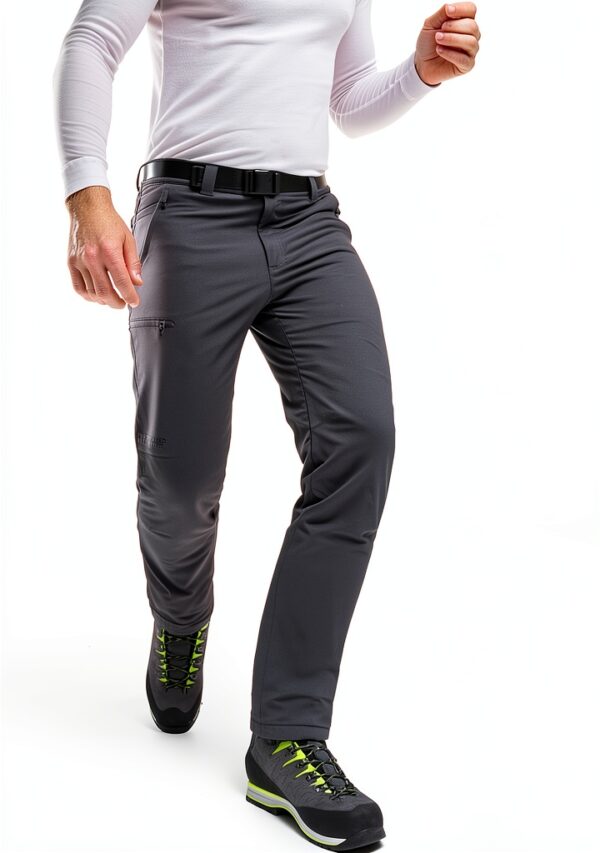 Maier Sports Herren Outdoorhose Oberjoch Therm, Grau, Regular Fit-5
