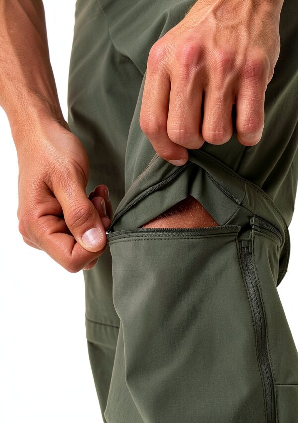 VAUDE Men's Farley Stretch T-Zip Pants III, Bequeme Herren Trekkinghose mit Zip-Off-Funktion, schnell zur Bermuda abzippar, strapazierfähig, schnelltrocknend & elastisch, umweltfreundlich hergestellt-5