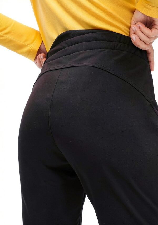 Maier Sports Marie, Enganliegende Damen Skihose, Wasserabweisende Softshell Schneehose, Stretchmaterial und verstellbarer Bund, PFC-frei, stormprotec-Technologie, Schwarz, Gr. 80 (W31/L33)-4